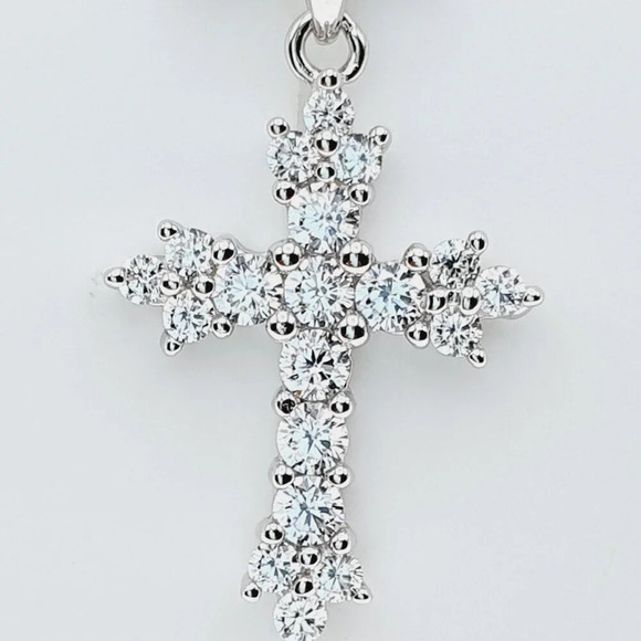 925 Sterling Silver Cubic Zircon Pendant for Women/Girls, US925P1103 - Picture 3 of 9